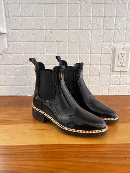 Brand New Lemon Jelly Black Rain Boots - size 7.5 US Women