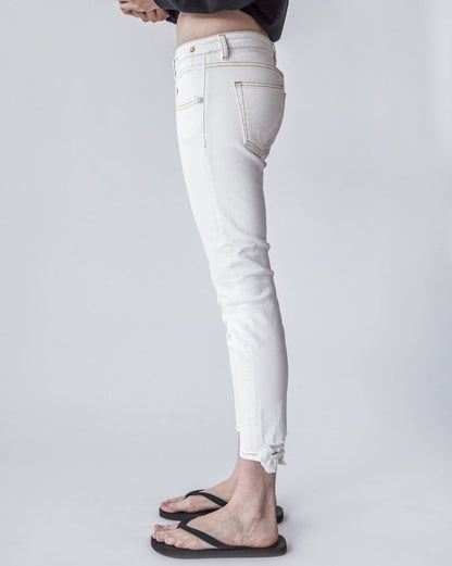 R13 Boy Straight Denim Garett White - size 25