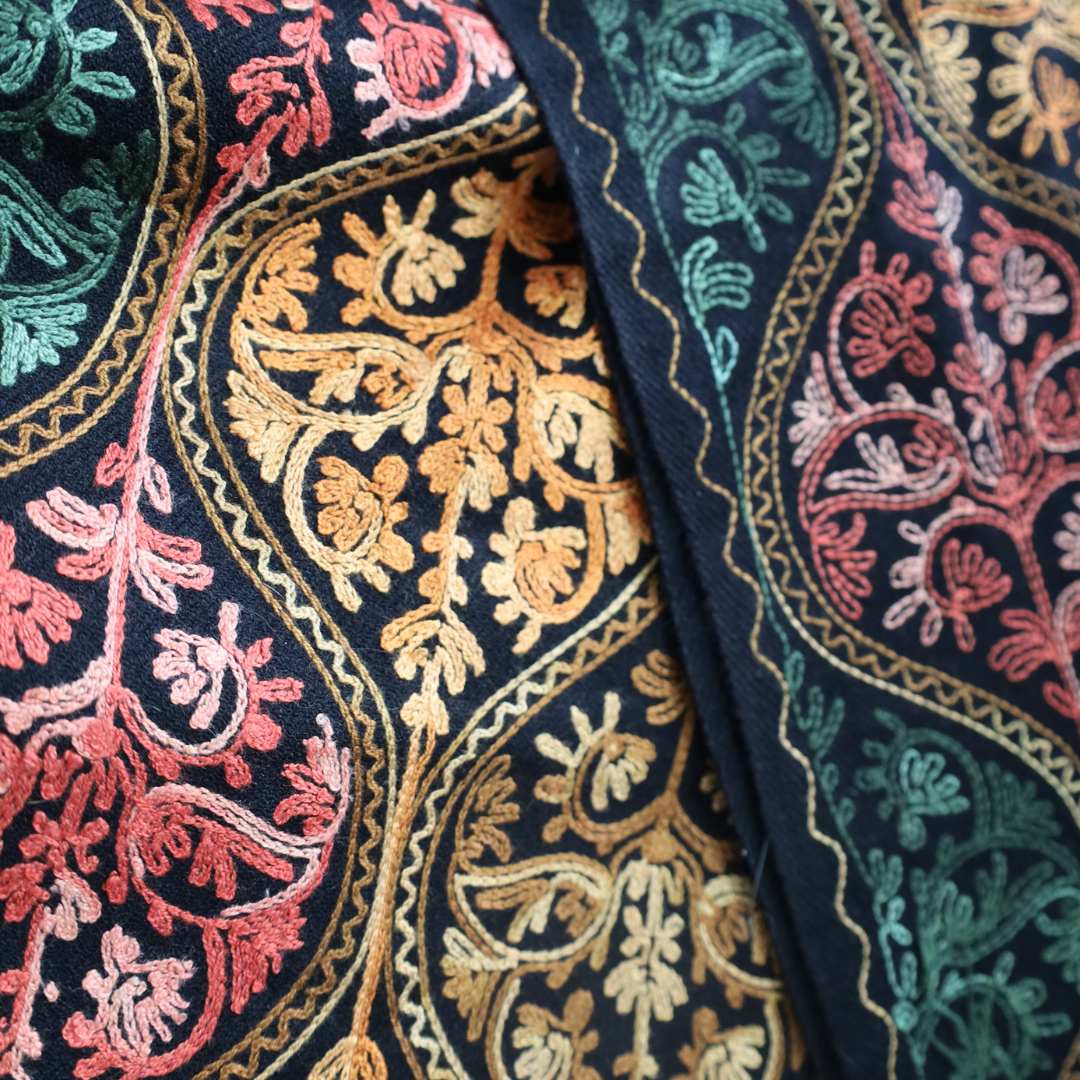 Floral Embroidered Pashmina Shawl