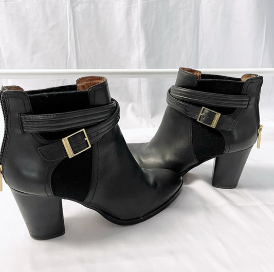 Louis et Cie Heeled Leather Ankle Booties