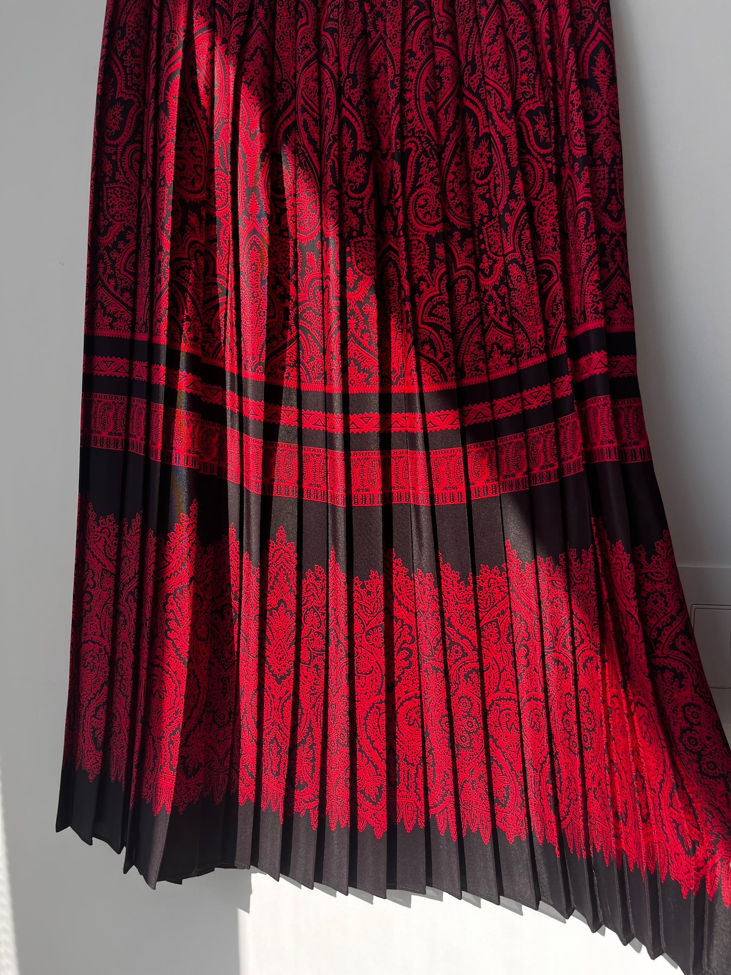 Circa 1970’s MOD Black and Red Blazer & Skirt Set