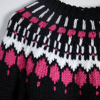 Hand Knit Fair Isle Pullover Sweater