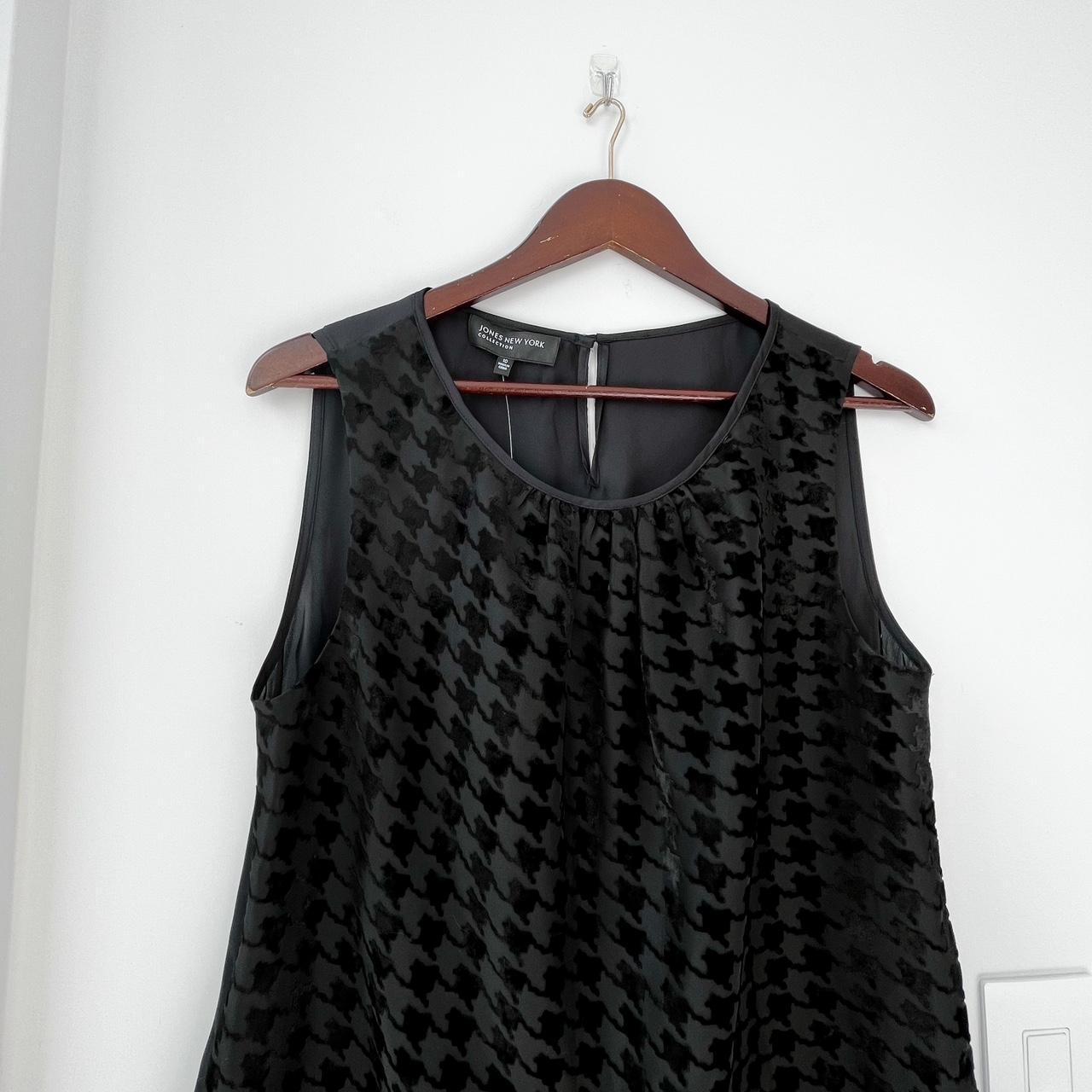 Jones New York Houndstooth Sleeveless Top - new with tag