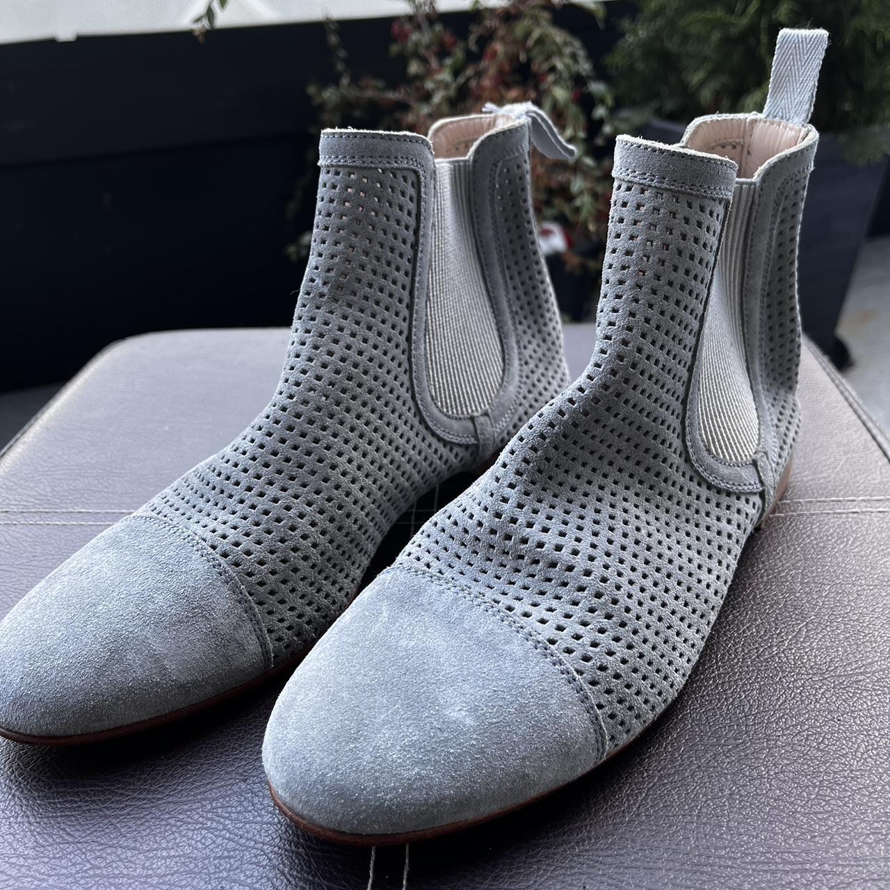 Pertini Grey Mesh Chelsea Boots