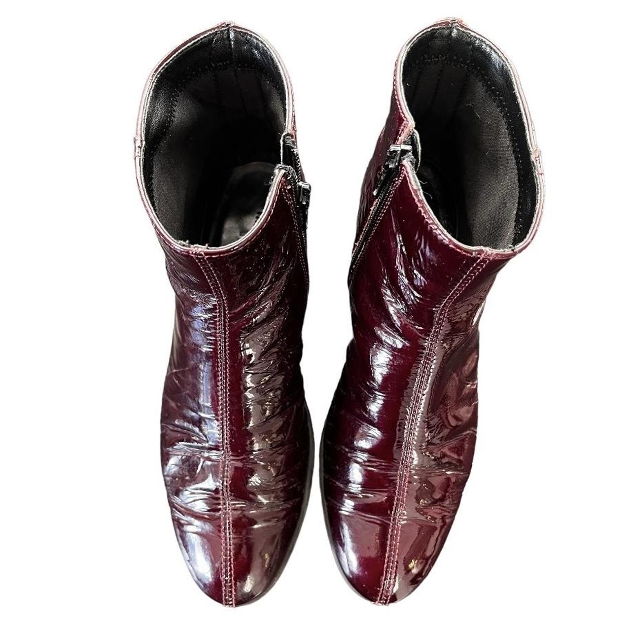 The FLEXX Patent Leather Merlot  Women's Boots Size 6.5
