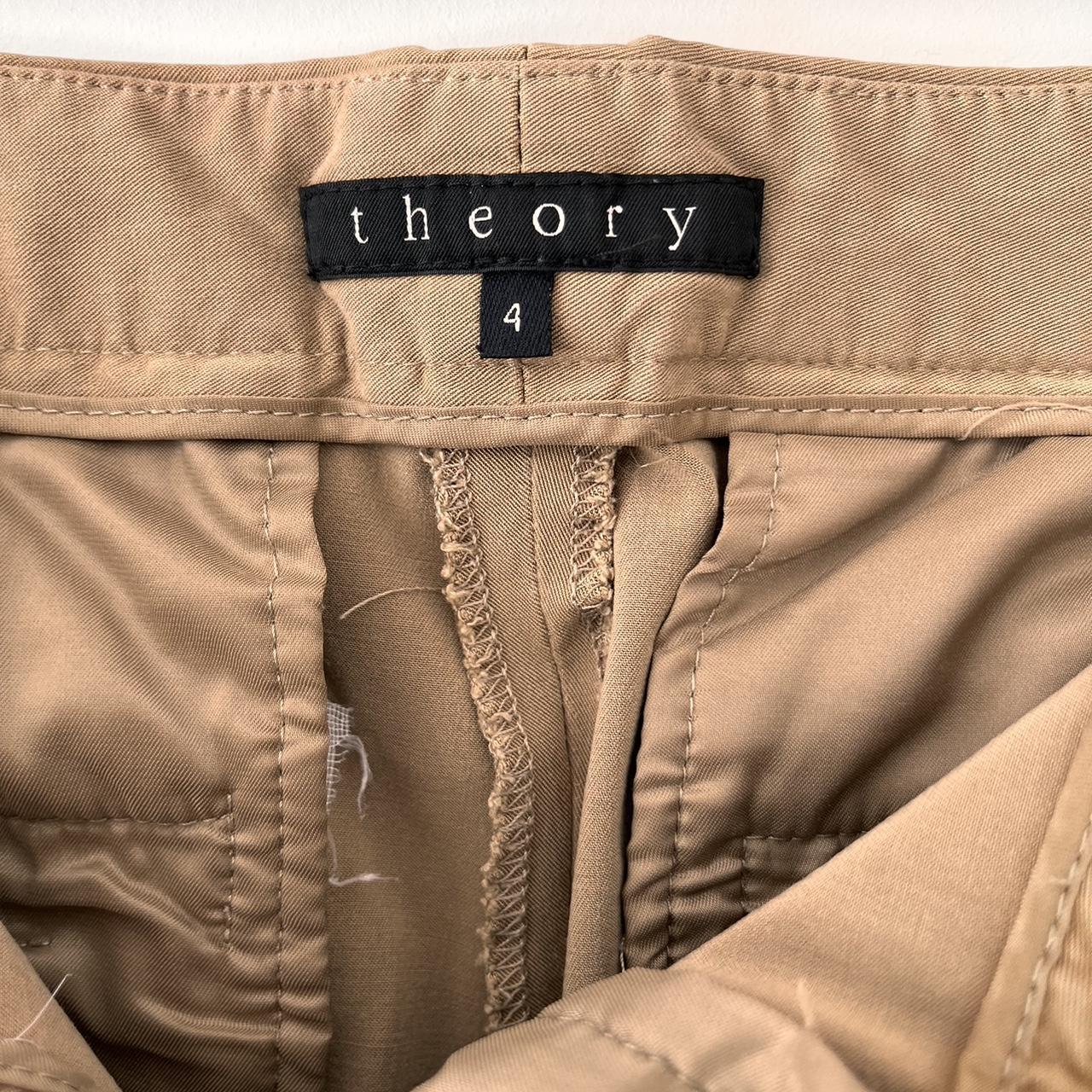 Theory Khaki Tailor-Fit Chino Trousers