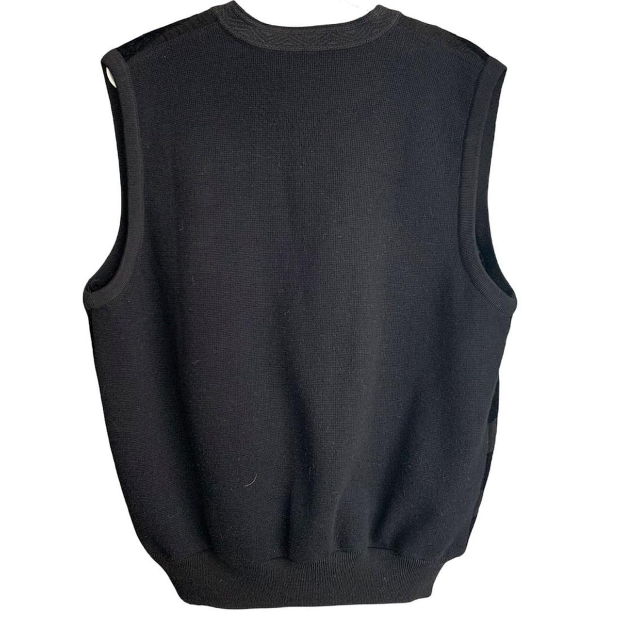 Black Gender Neutral Vintage Black Sweater Vest