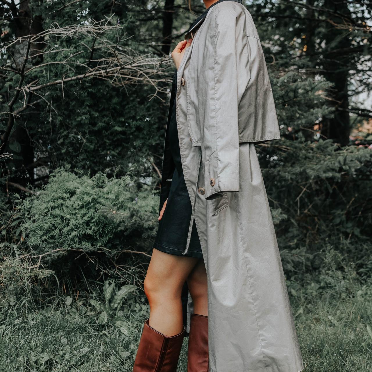 British Mist Long Trench | Water Repellent Monochromatic Trench Coat