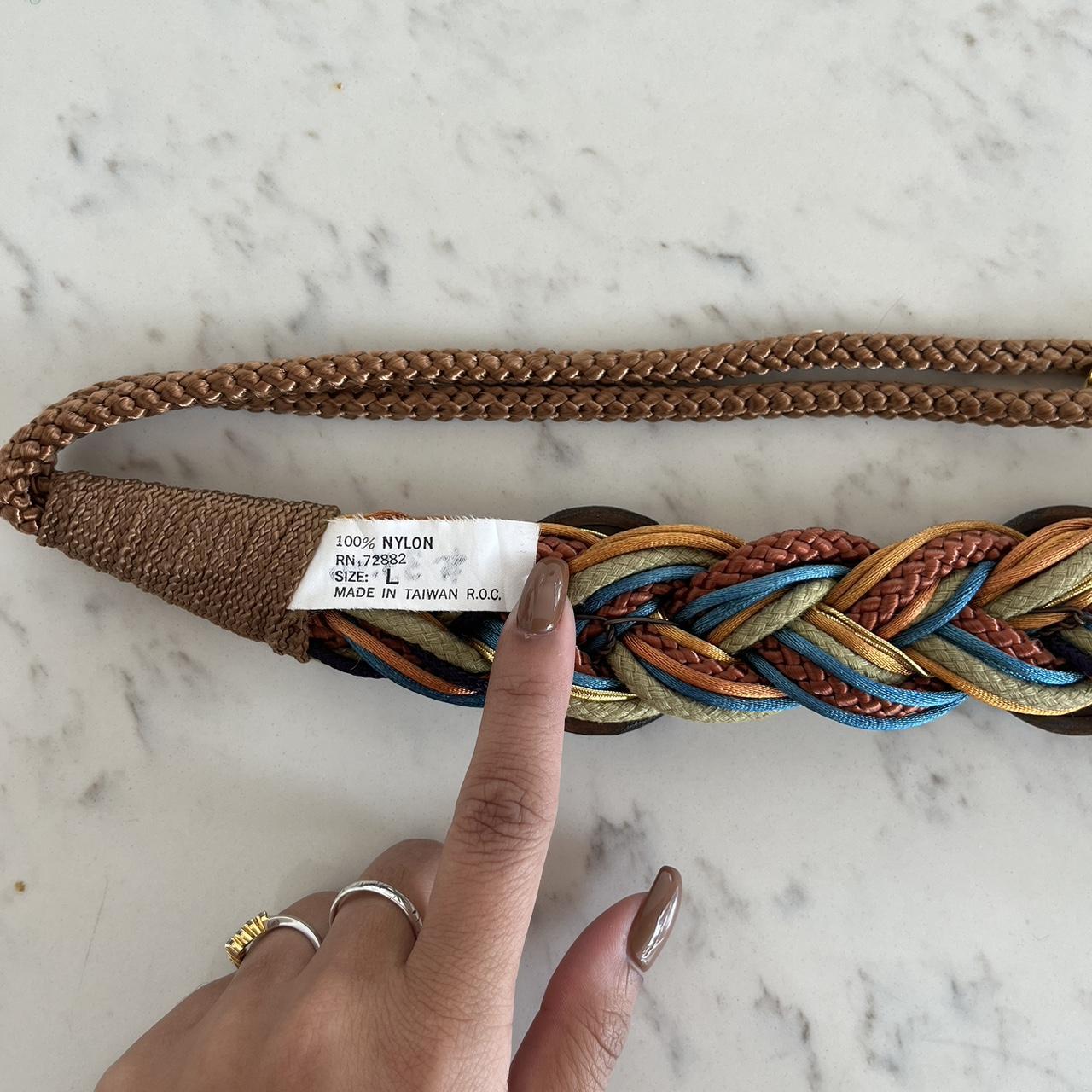 Vintage 80’s Braided Cord Belt